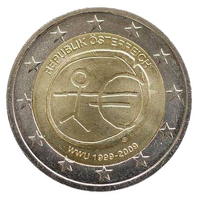 2 euros conmemorativa 10º Aniversario de la Unión Económica y Monetaria